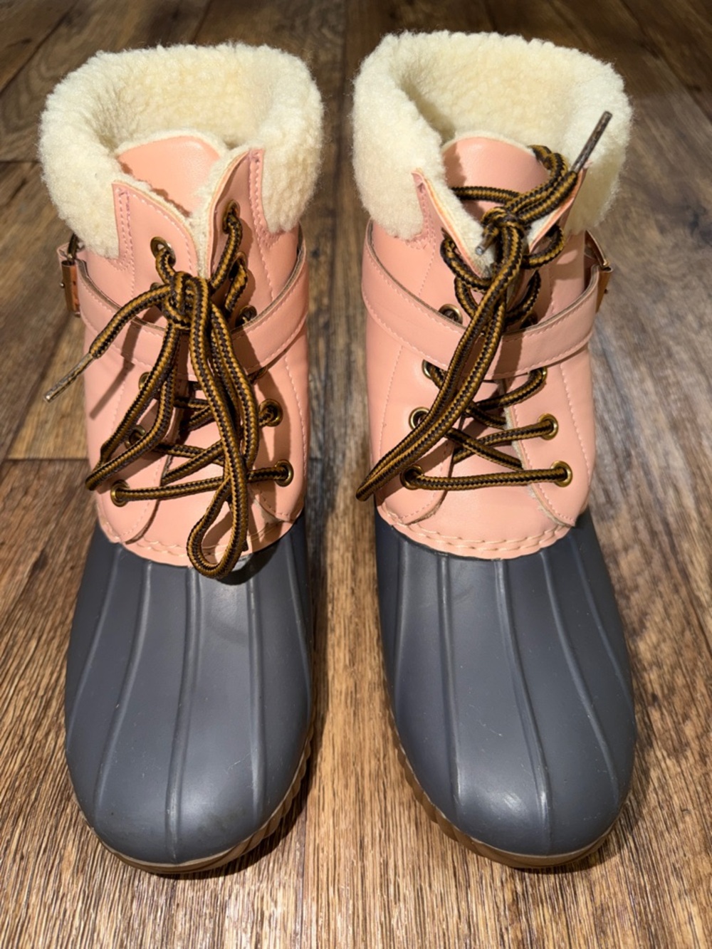 Women's Pink Insulated Duck Boots